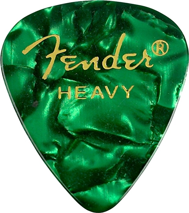 Fender 351 Shape Premium Heavy 12'li Paket Yeşil Pena